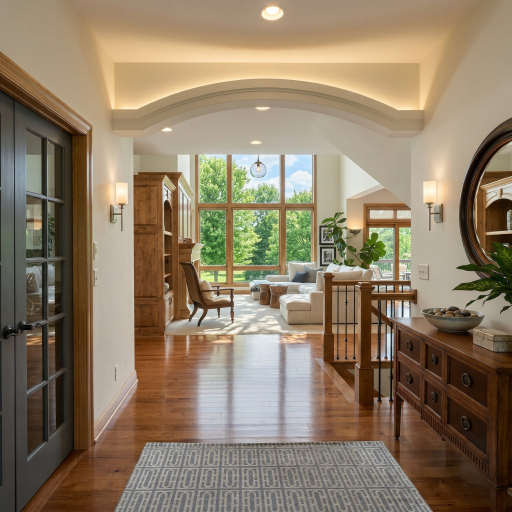 This is my ai generator color system sampling Greek Villa by Benjamin Moore. I can consult with you on a whole house paint color by request.