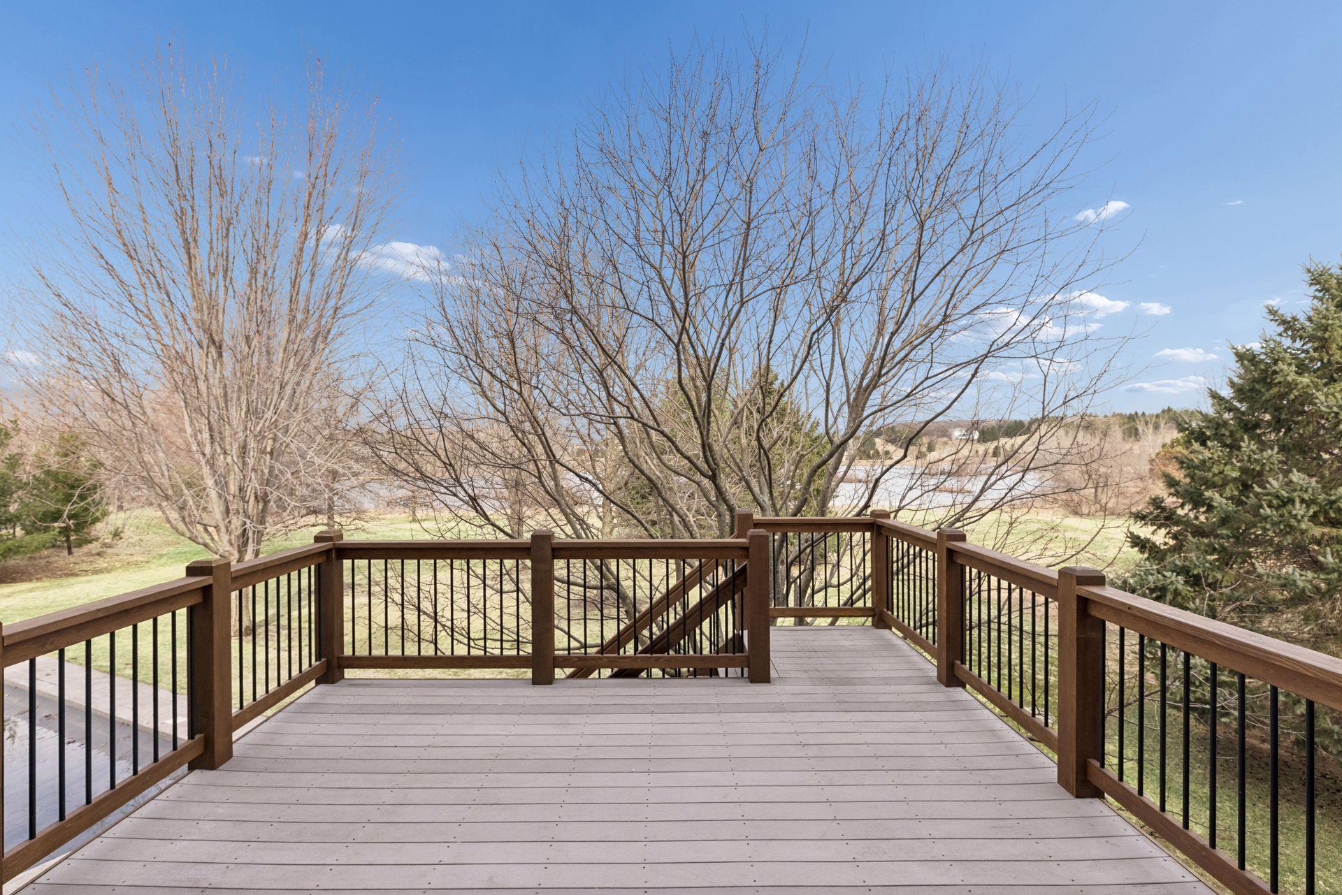 Enjoy the serene beauty of gleaming water and the year-round company of loons, ducks, and geese from the privacy of your deck.