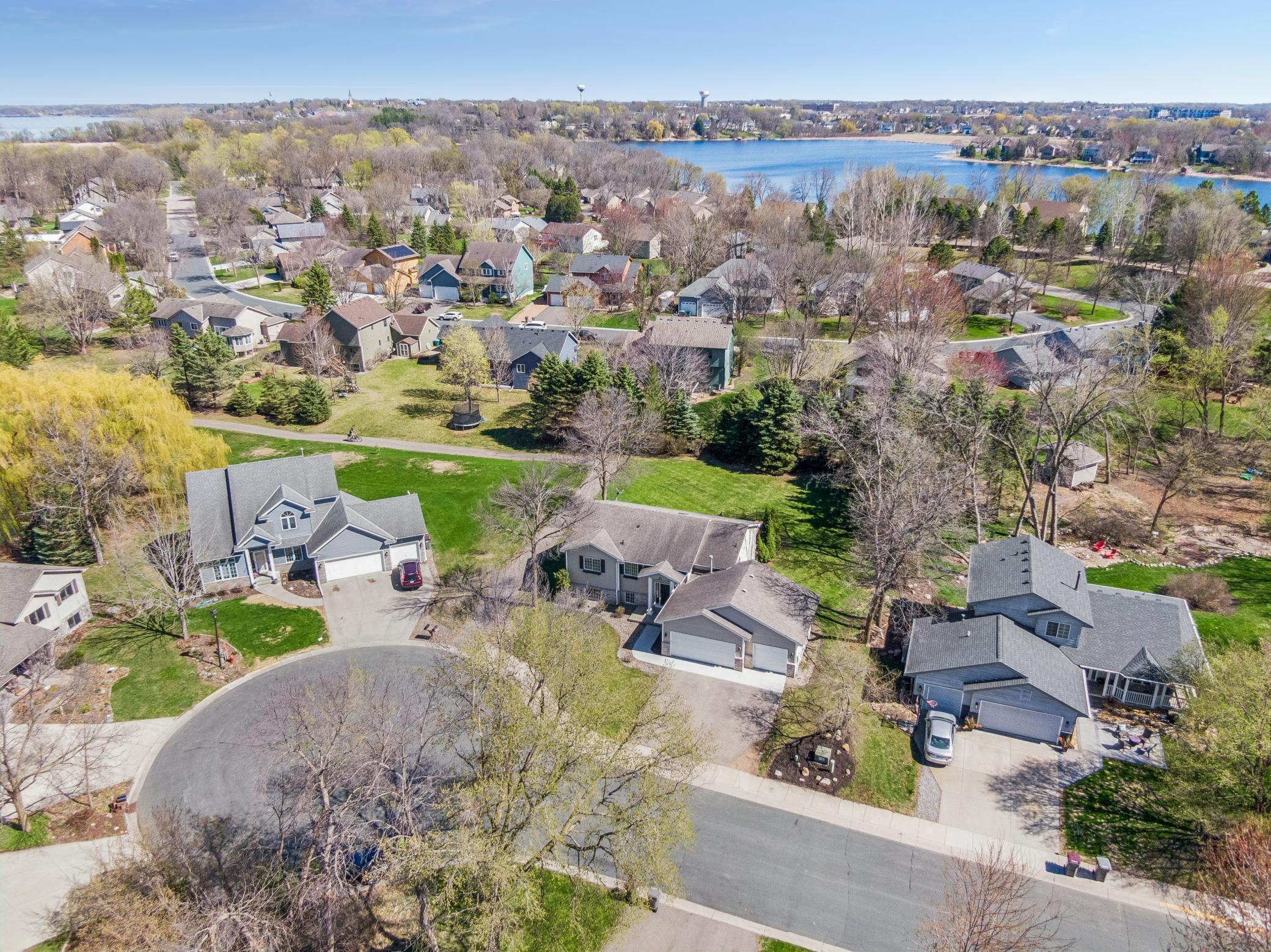 Prime cul-de-sac lot with private tree lines flat yard ideal for outdoor play or add a garden. No HOA.