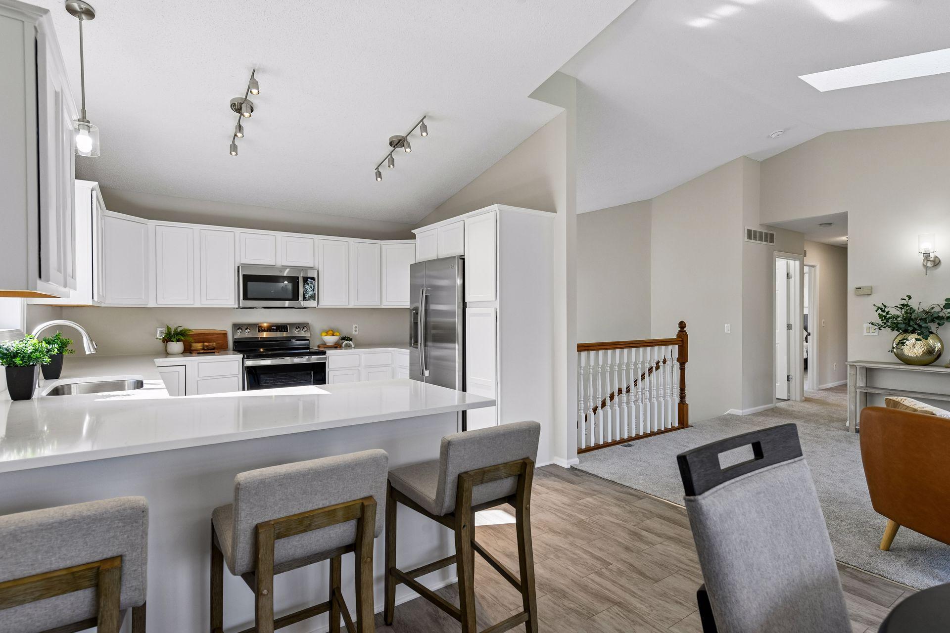 Ideal counter space to work from home or for all those homework assignments that need extra help.