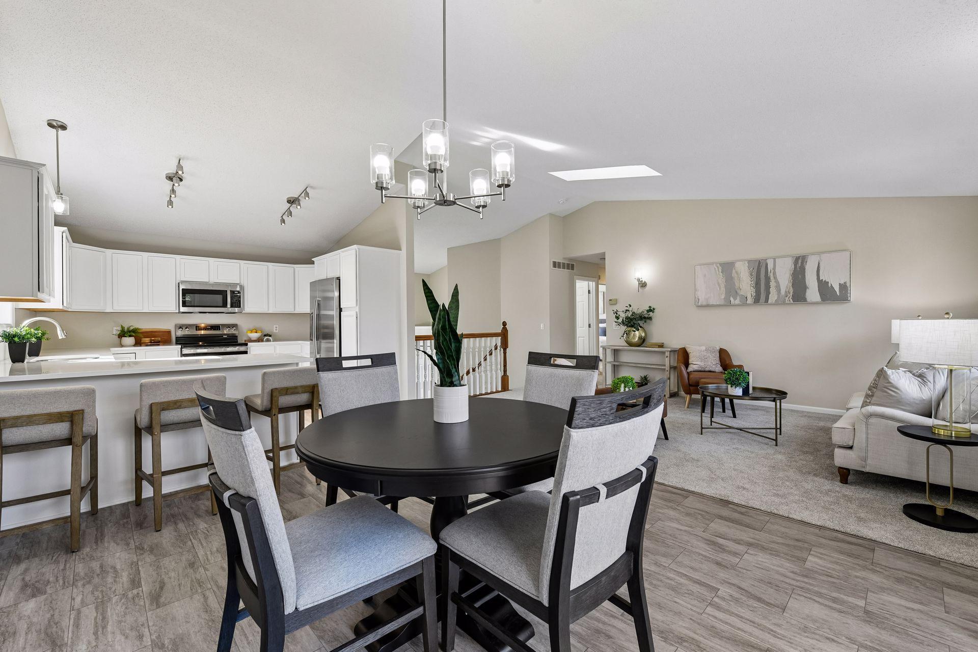 View of main level as you enter from your deck. What a great space to enjoy by all.