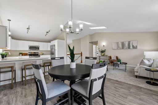 View of main level as you enter from your deck. What a great space to enjoy by all.
