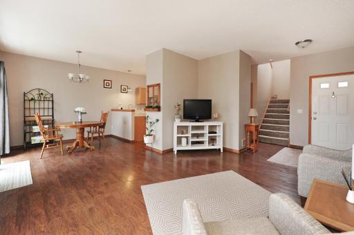 Dining, living, entrance