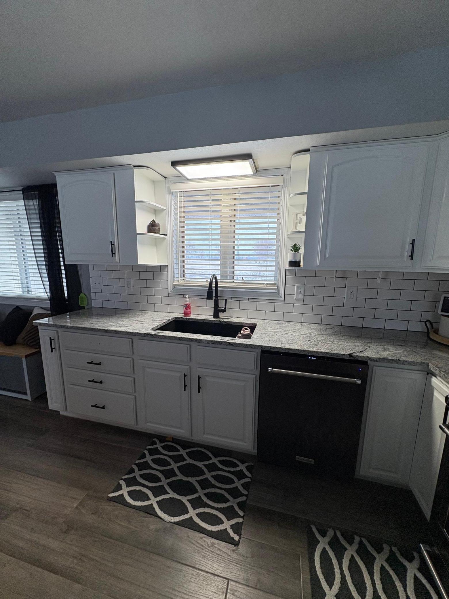 Kitchen- Granite Countertops - updated lighting