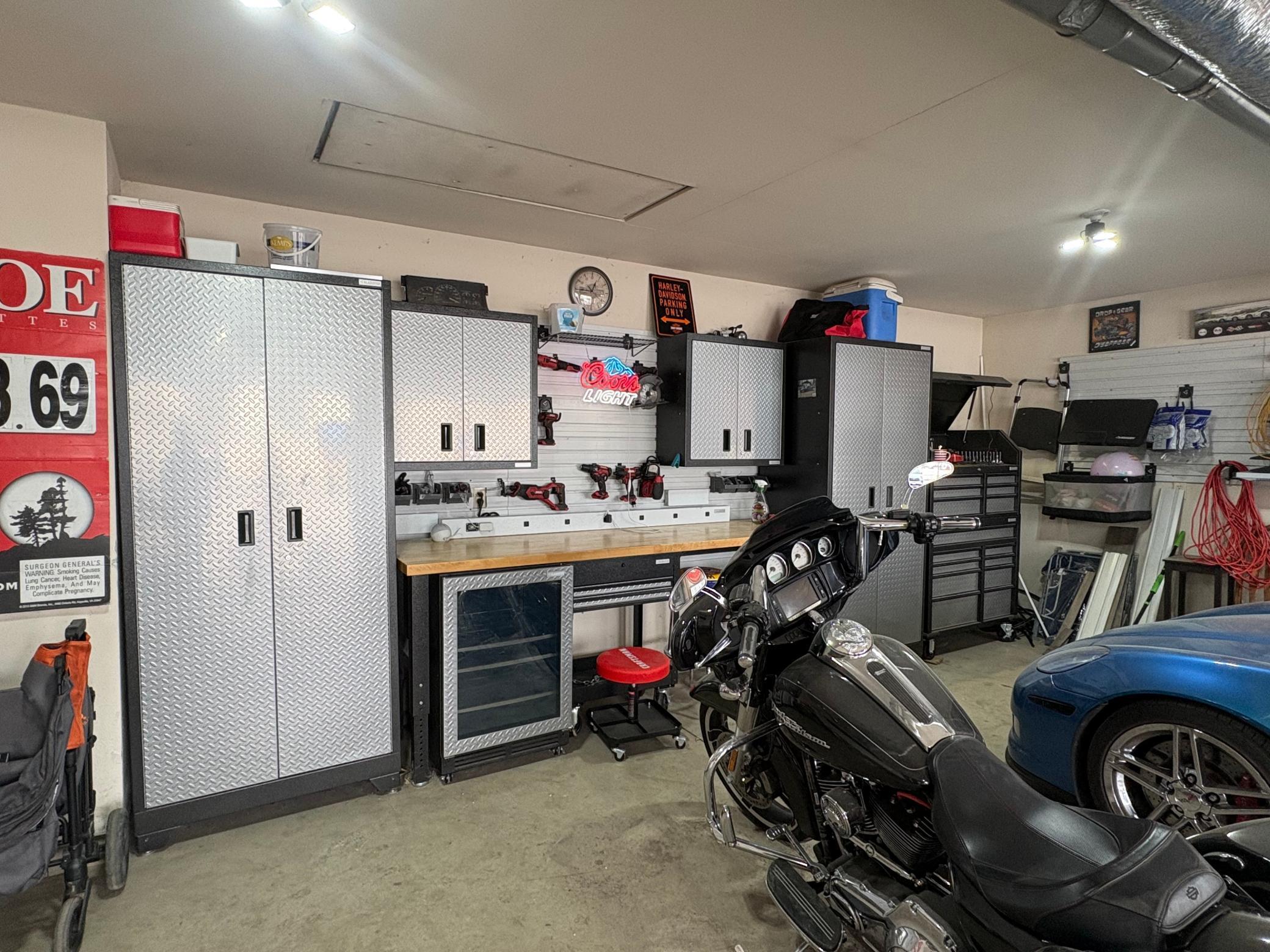 Gladiator Workbench, Mini Fridge cabinets and acceorries will be sold separately or can be negotiated with the sale of property