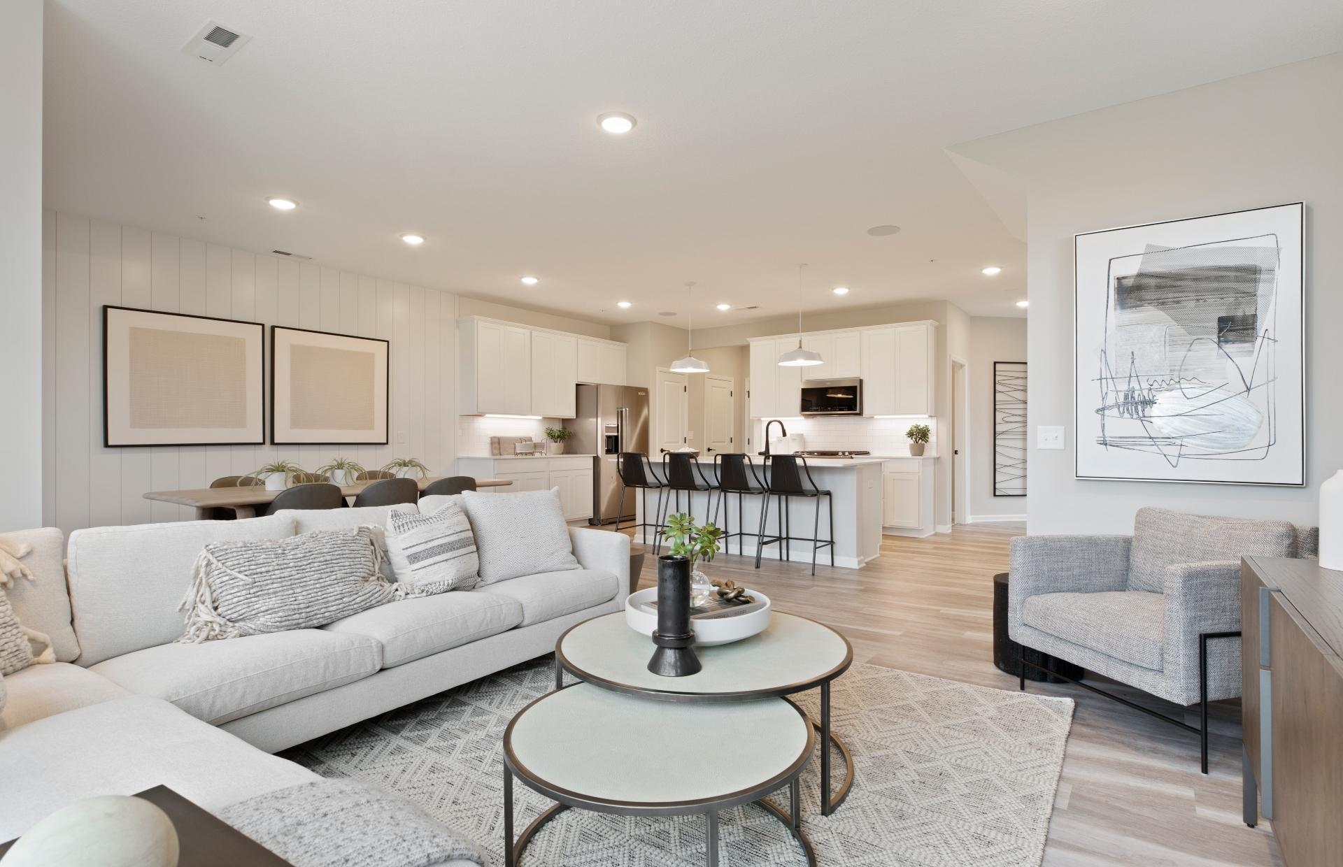 Open concept, perfect for entertaining. Photo is of a model home