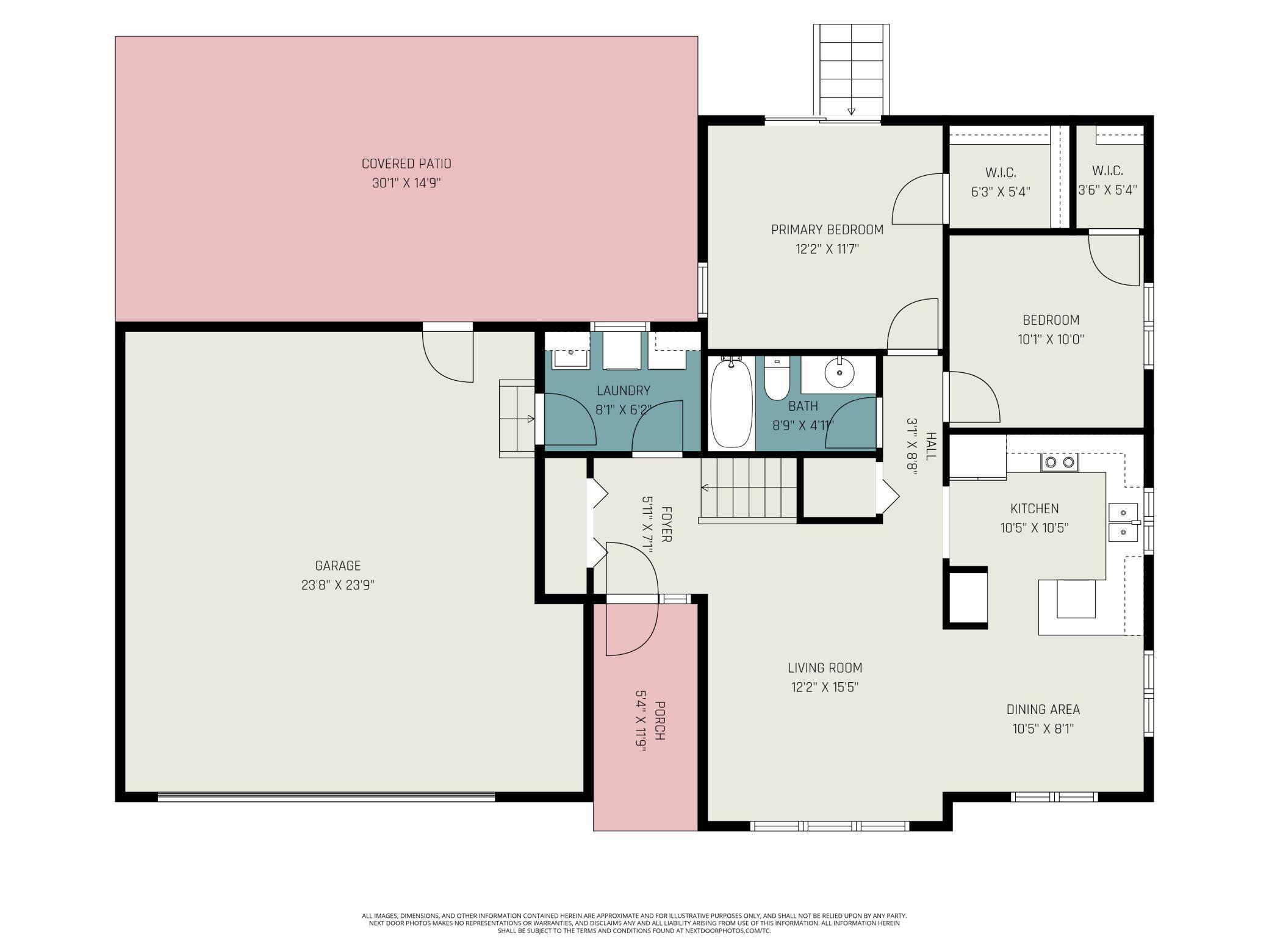 Main level floor plan