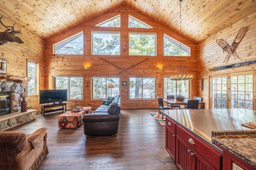 Abundant natural light and warm inviting main living area.