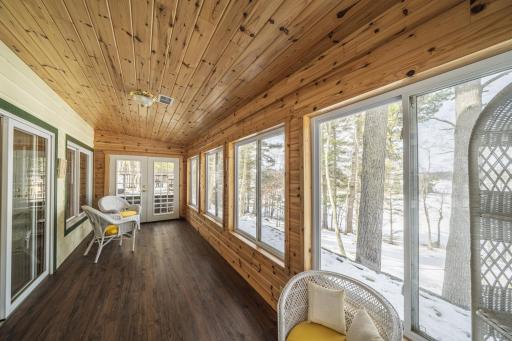 3 season porch with Premium Vinyl flooring.