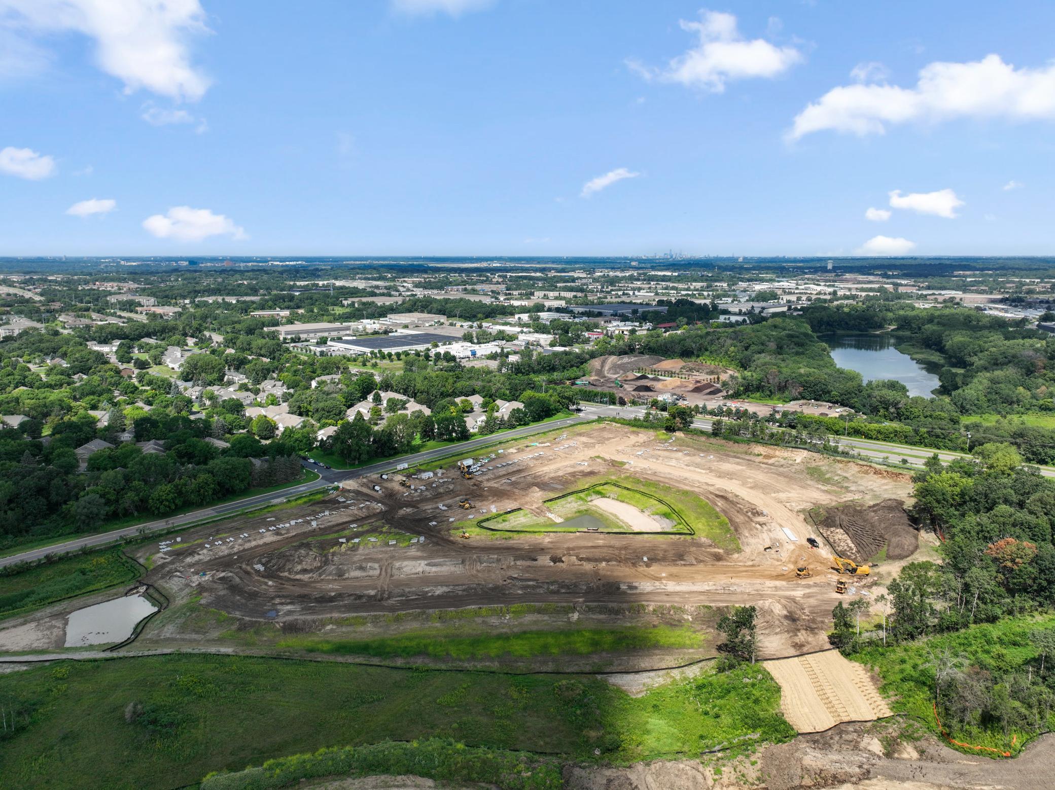 Aerial photo of Trails End Commons!