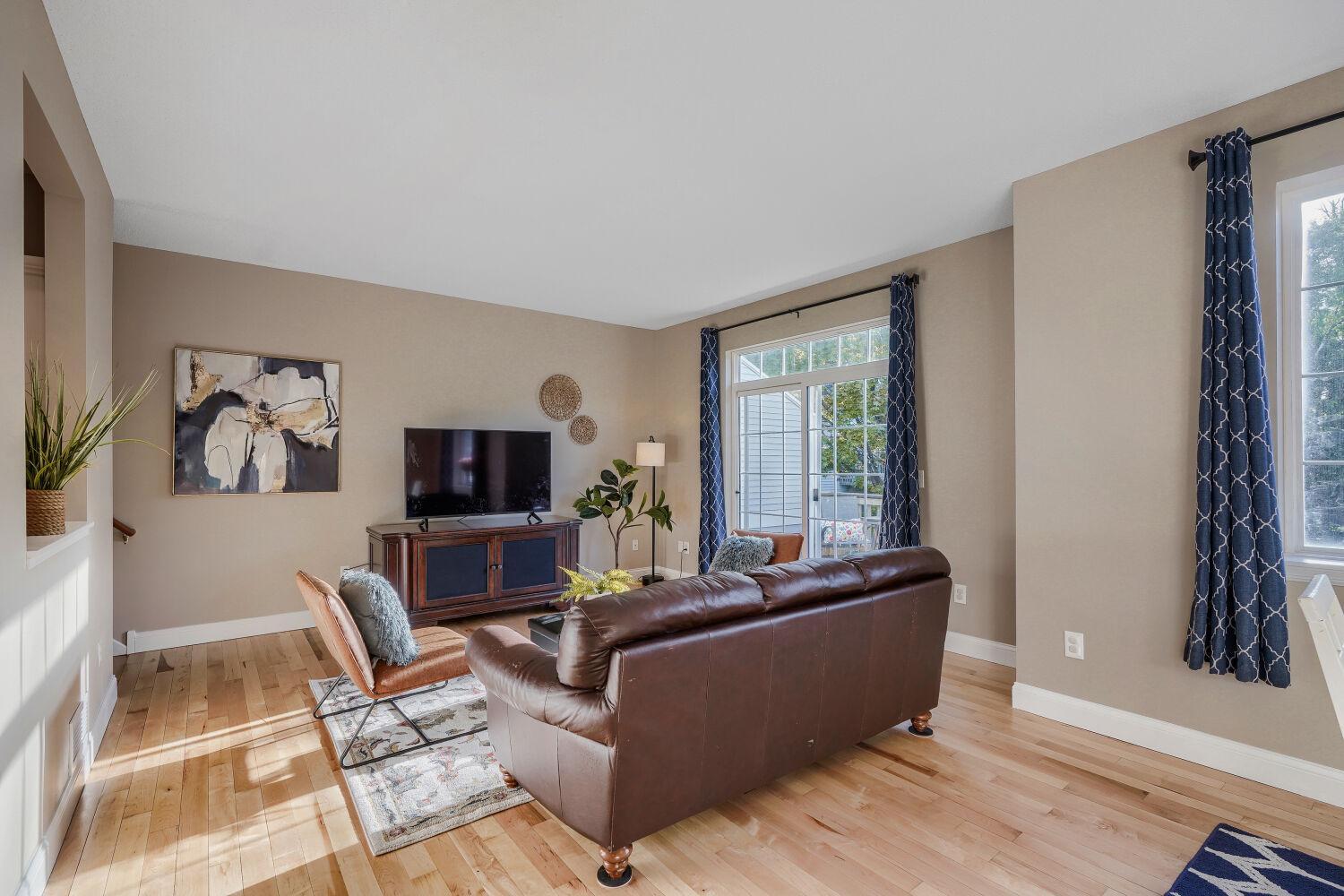 Beautifully refinished hardwood floors!