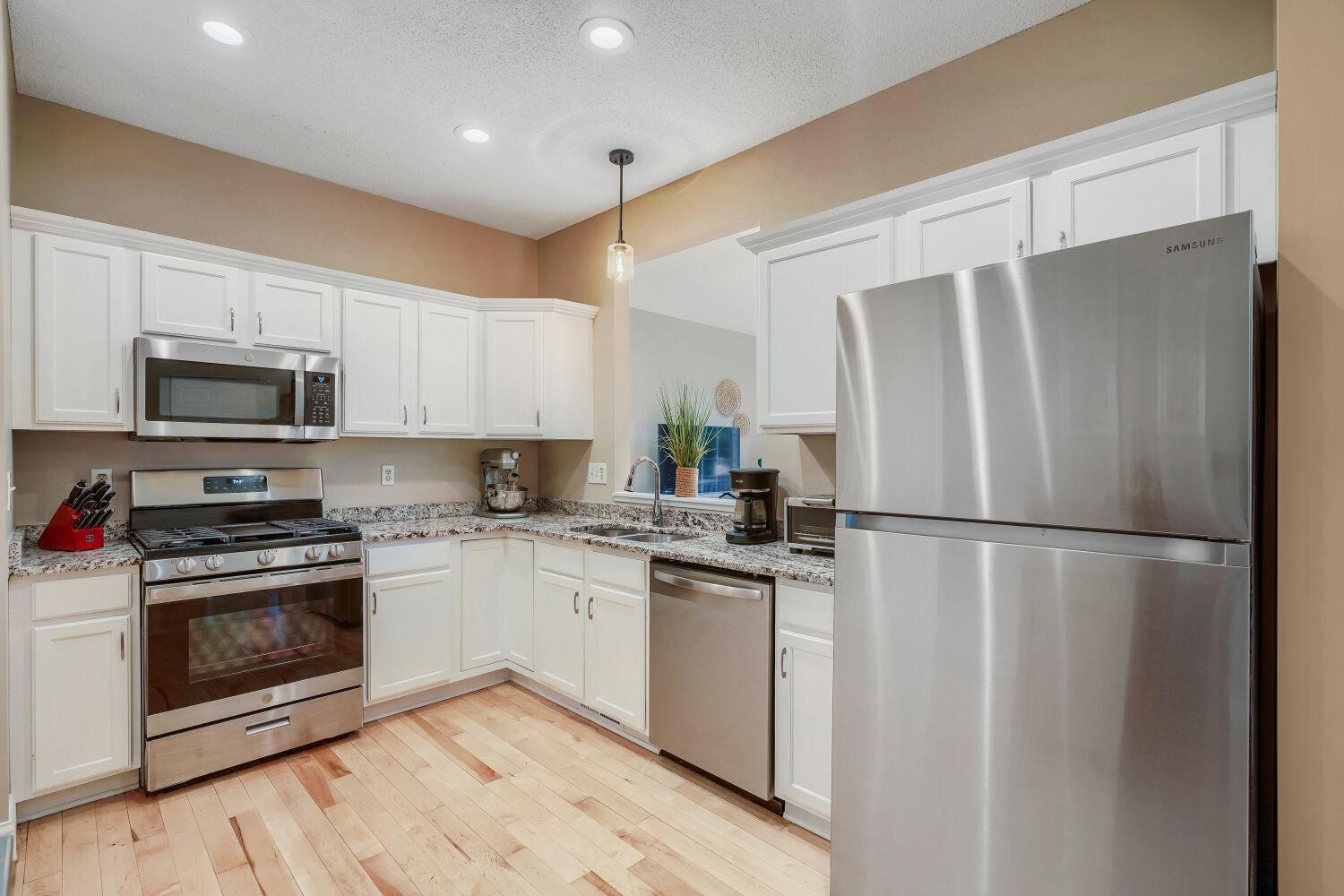 Kitchen has space for a breakfast nook!