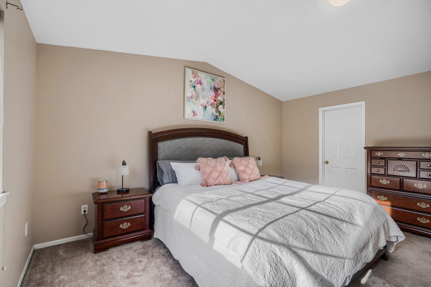 Spacious primary bedroom
