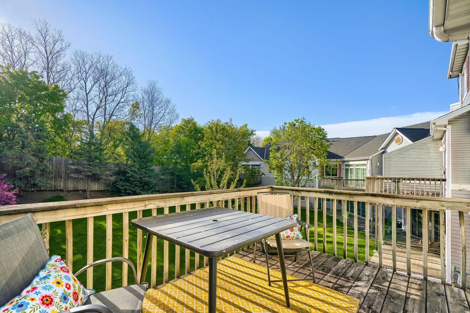 Nice deck over looking the lawn