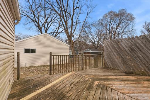 Large Deck with Privacy Fence