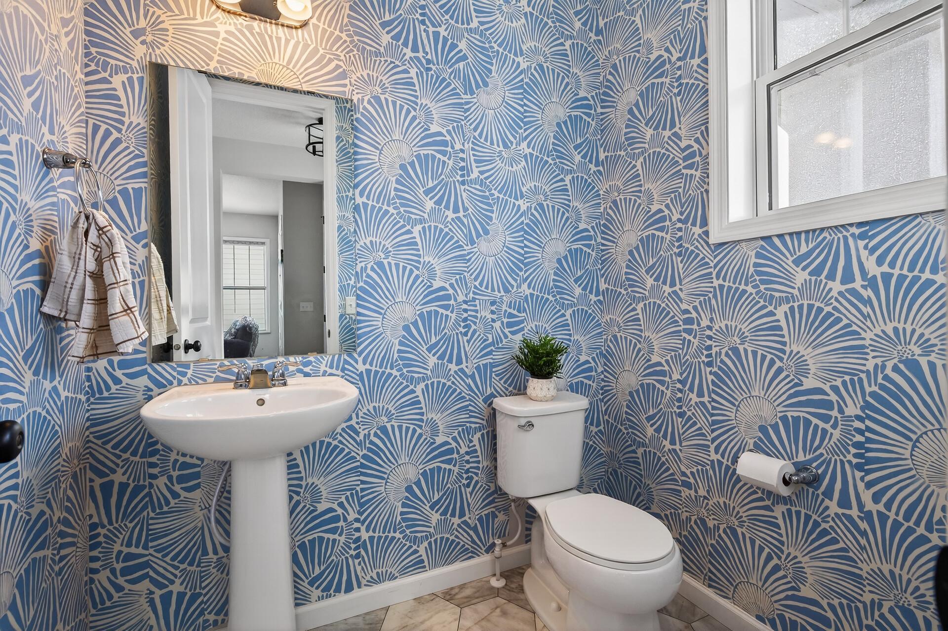 Half bath on the main level