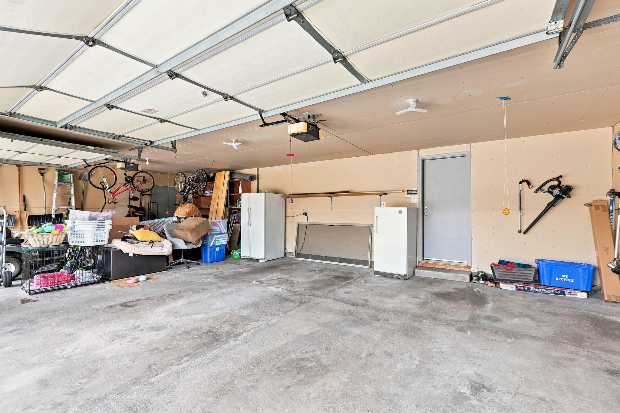 Large 3-car garage