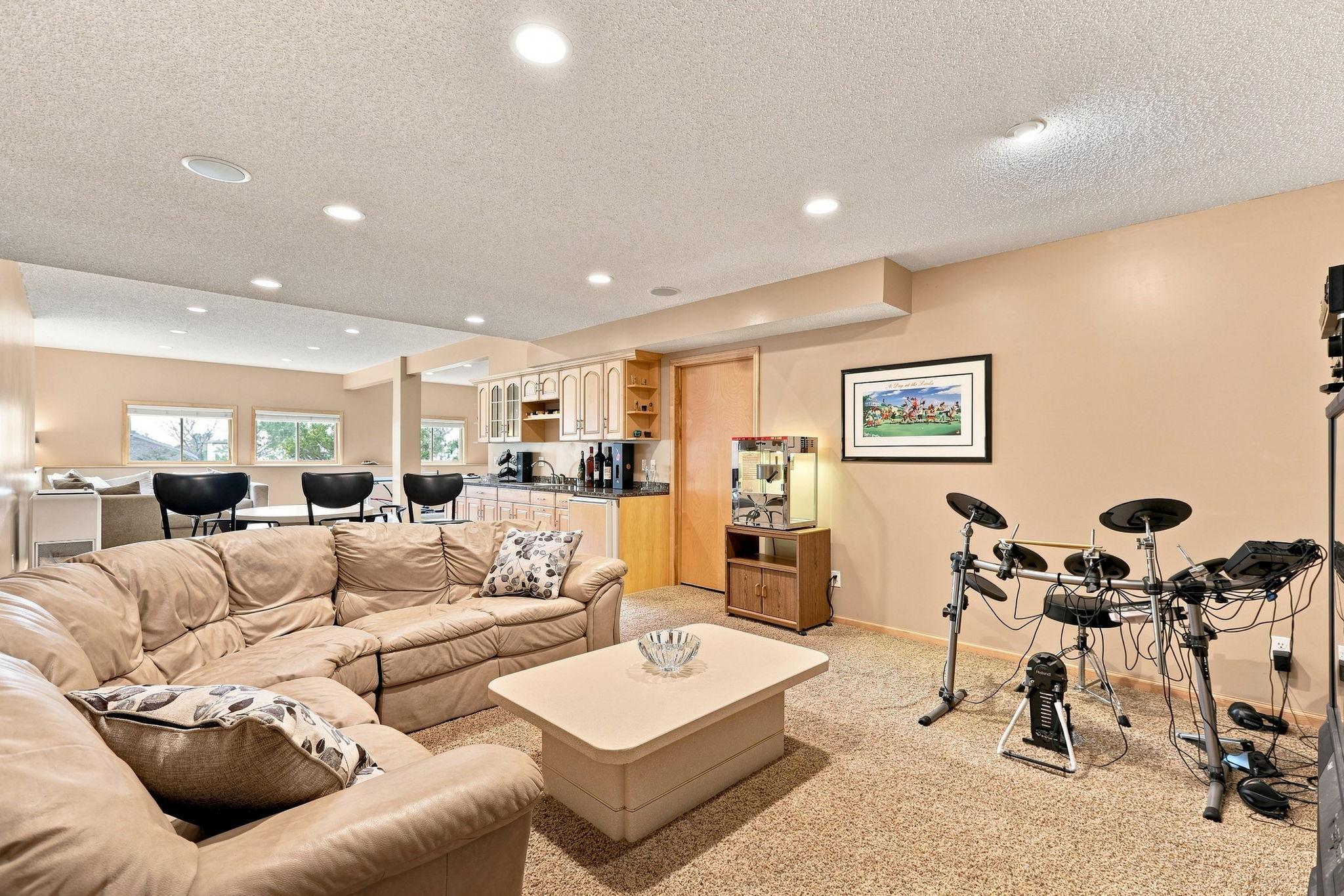 Make this huge basement anything you want! Family room, movie time, inside recreation in comfort