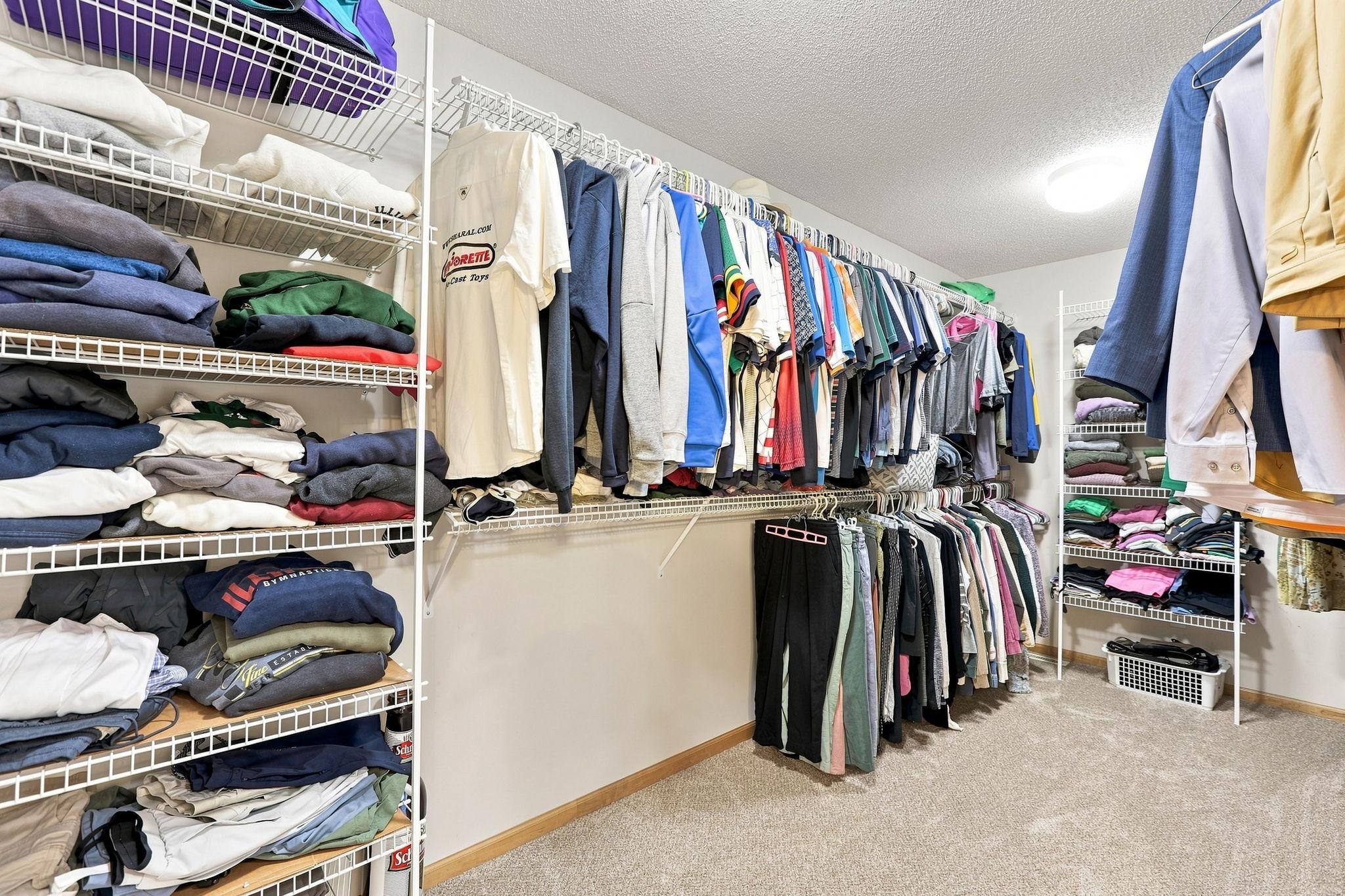 Plenty of room in this walk-in ensuite closet
