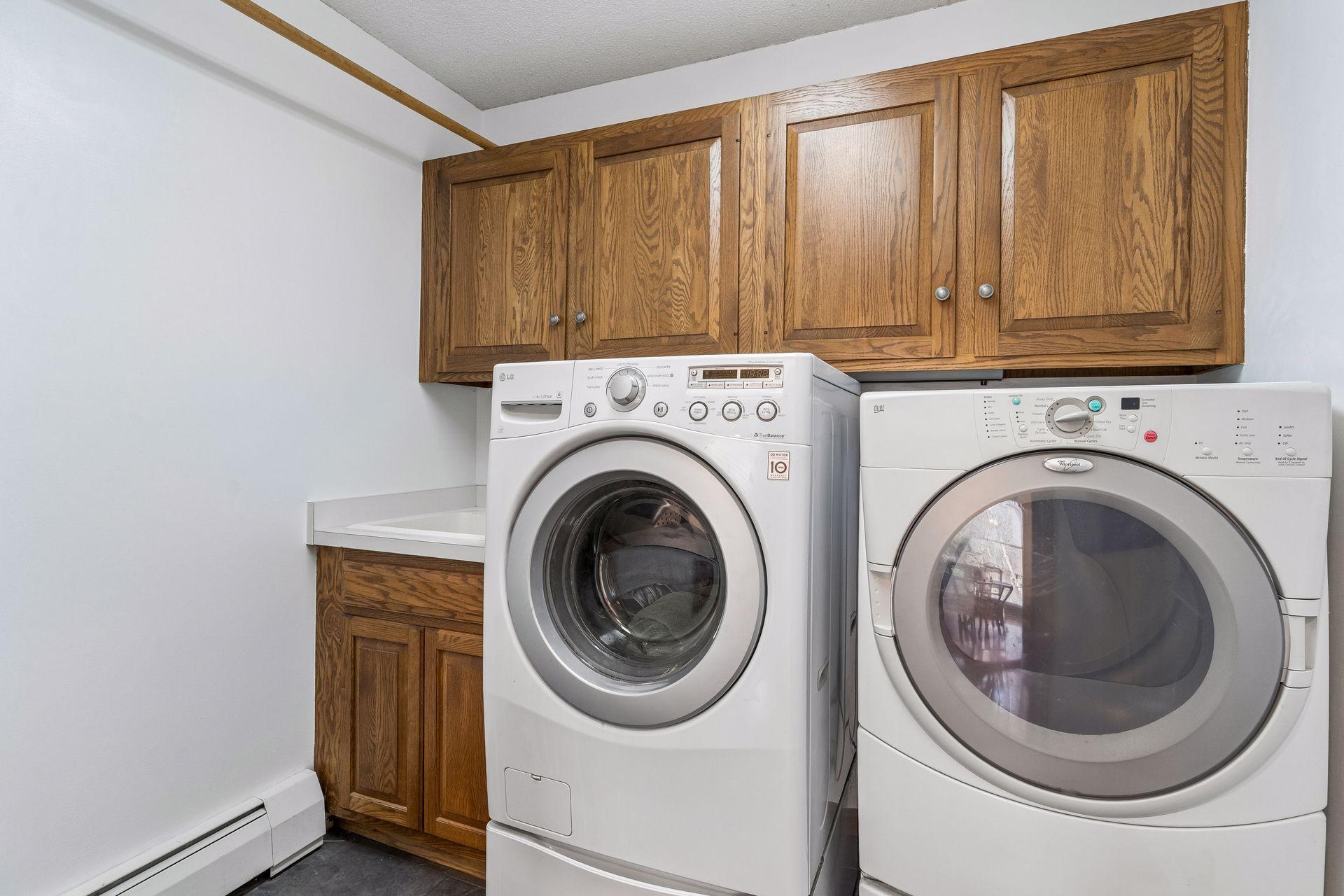 Main floor laundry.
