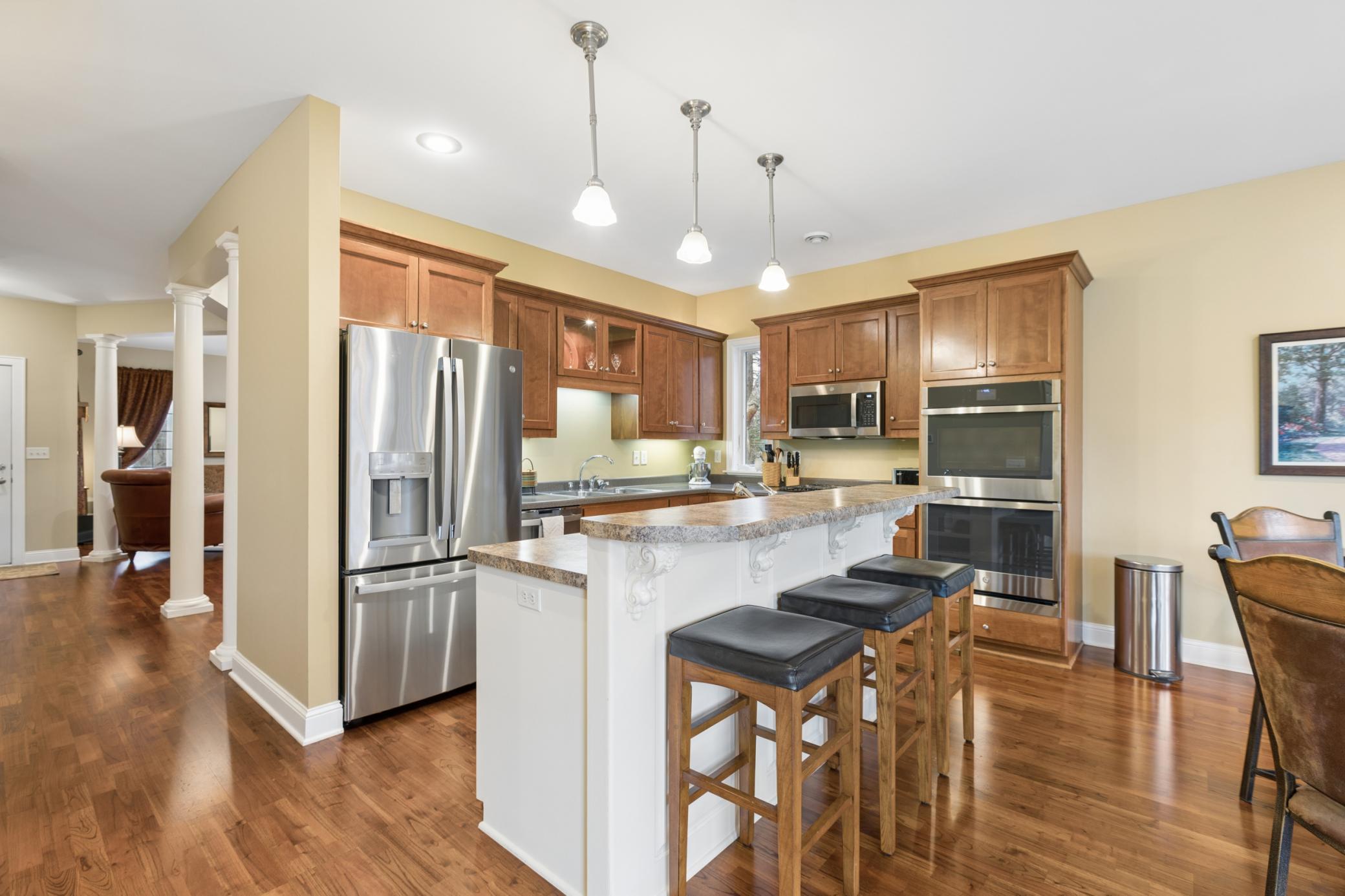With the breakfast bar, formal and informal dining rooms and a fantastic back yard patio you will enjoy meals with family and friends throughout all four seasons that Minnesota has to offer.
