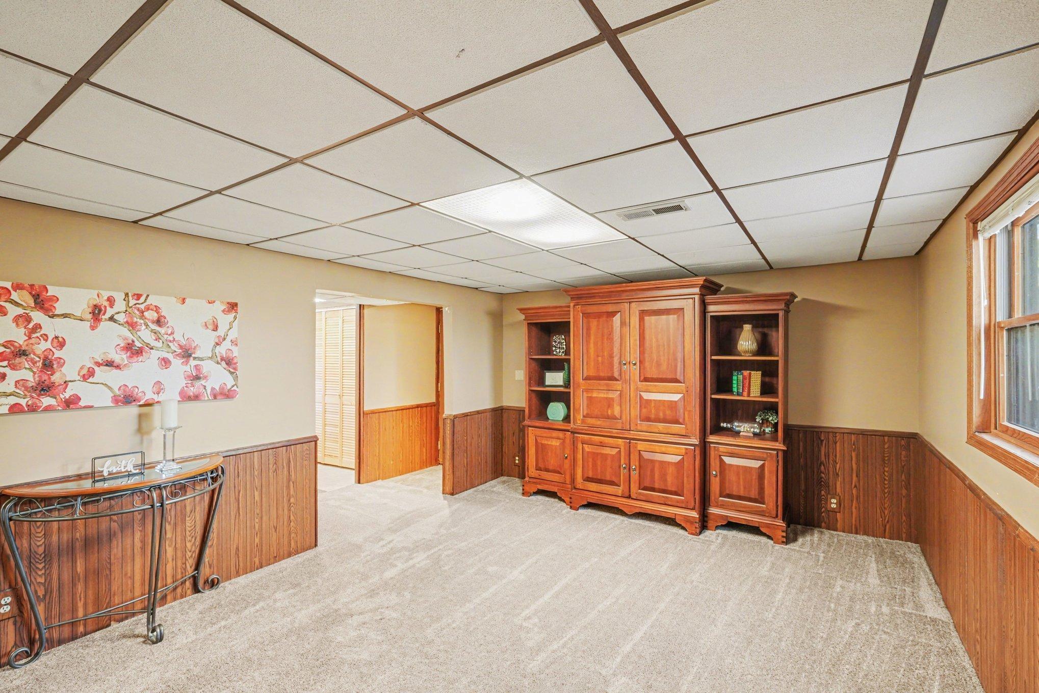 Family/ Flex Room in the Lower Level.