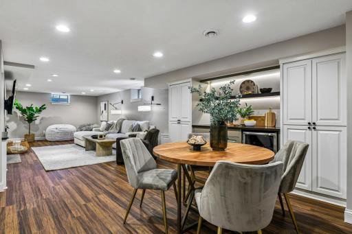 Lower level family and rec room - perfect for entertaining and family fun!