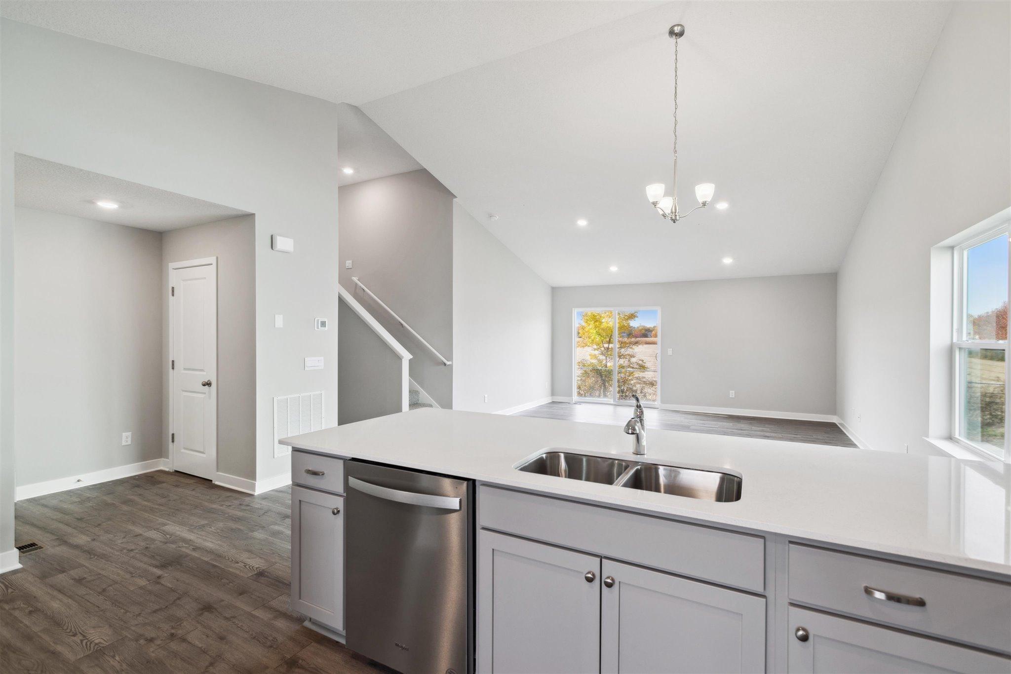 Vaulted ceilings and natural light are two desired features that the Rushmore brings to reality. *Picture of model home; actual finishes may vary.
