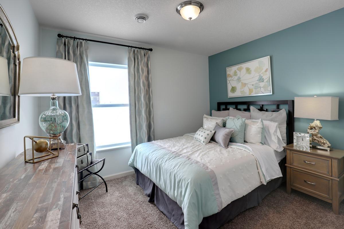 Make your lower level 4th bedroom a guest room or office! The possibilities are endless! (colors and options will vary, pictures of a model home)