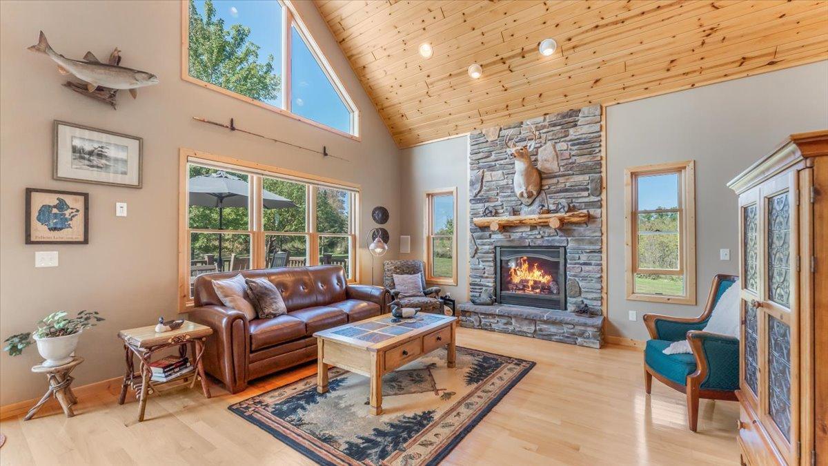 30381 Wildwood Rd, Ashby, MN 56309.Beautiful Stone Fireplace