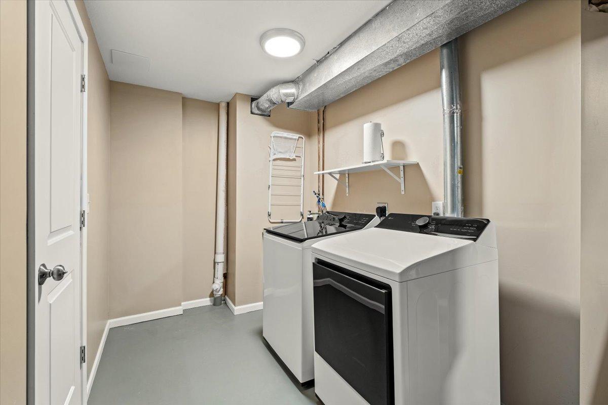 Laundry Space in the lower level