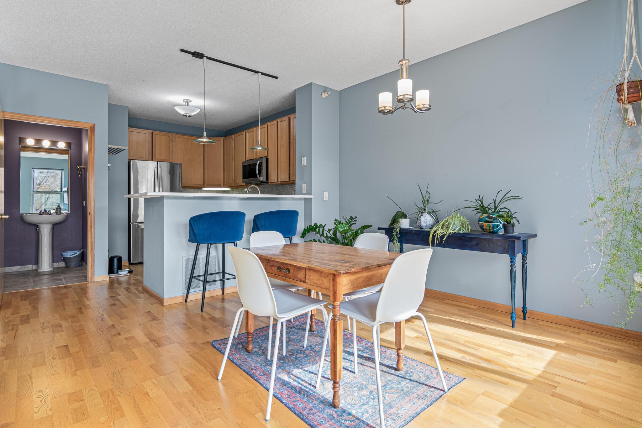 Large Dining Space with Open Concept Kitchen