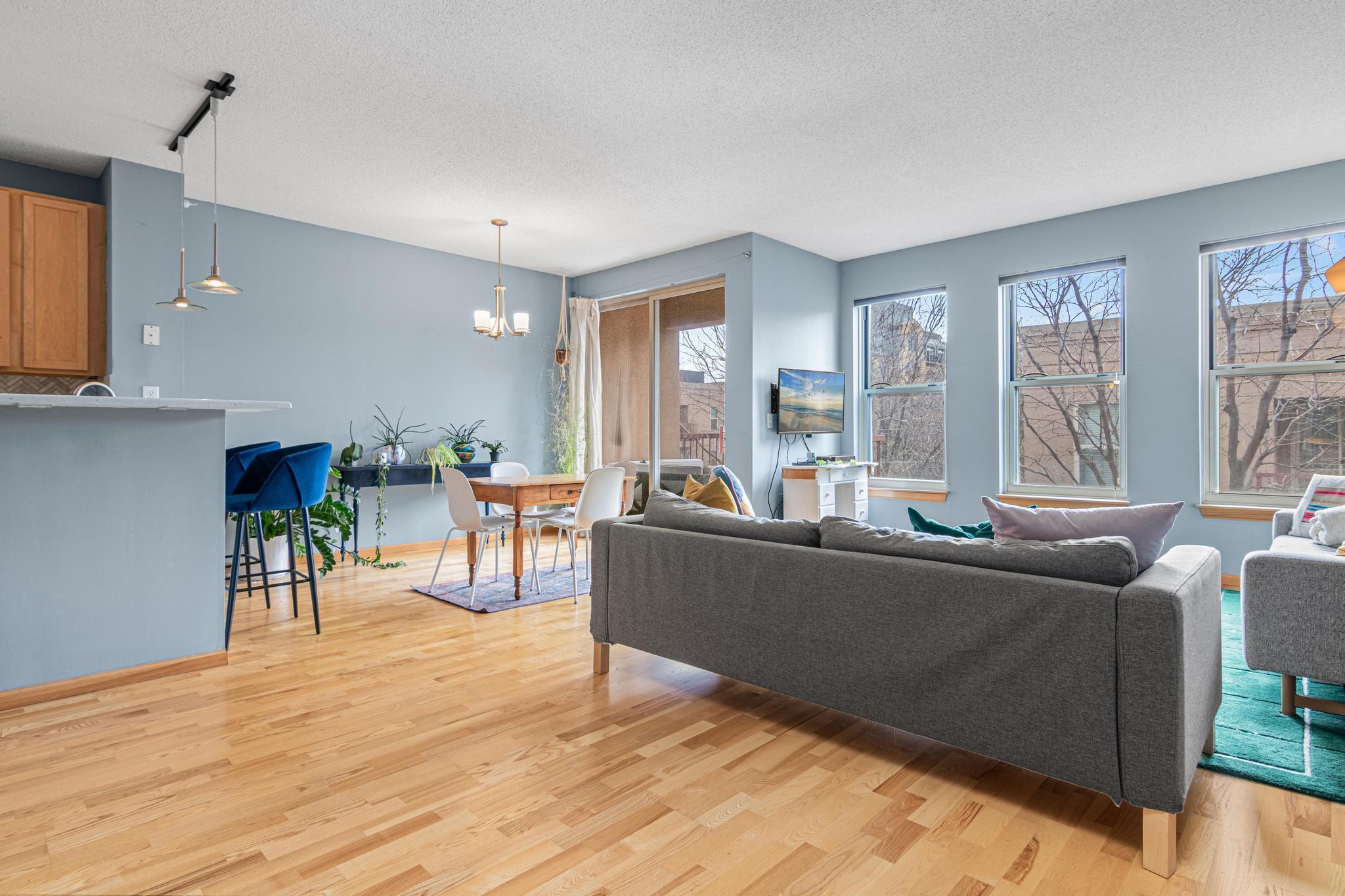 Large Entryway with Open Concept Living Room