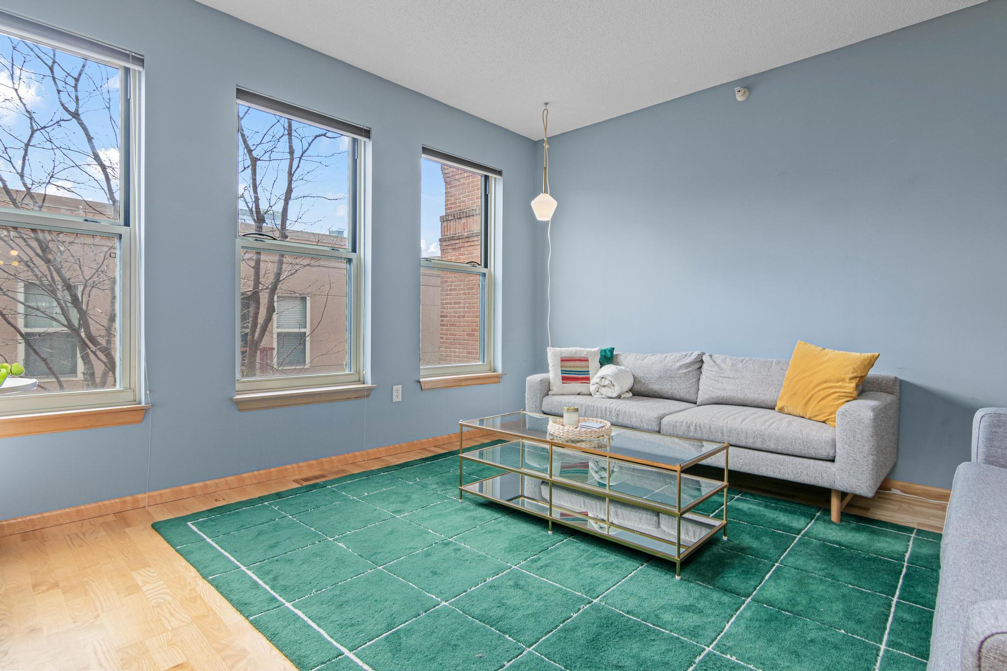 Large Living Room with Expansive Windows