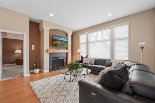 356 Andrews Bay, Hudson, WI - Natural light pours into the living room. Electronic blinds create effortless privacy and style