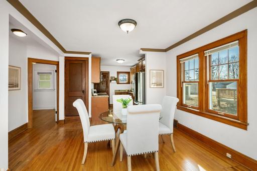 South facing windows in dining room