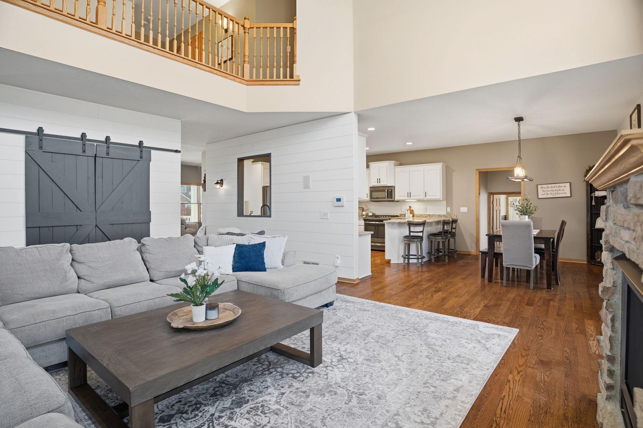 Elegant open-concept design allows the great room to flow naturally into the kitchen, providing a sneak peek from every angle.