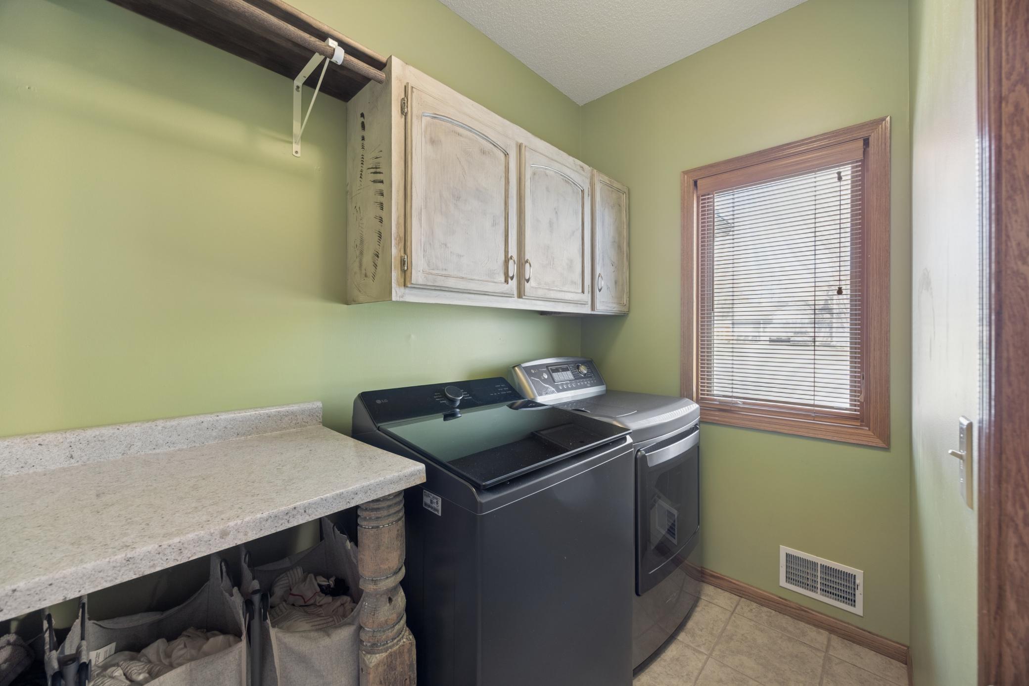 Main level laundry room