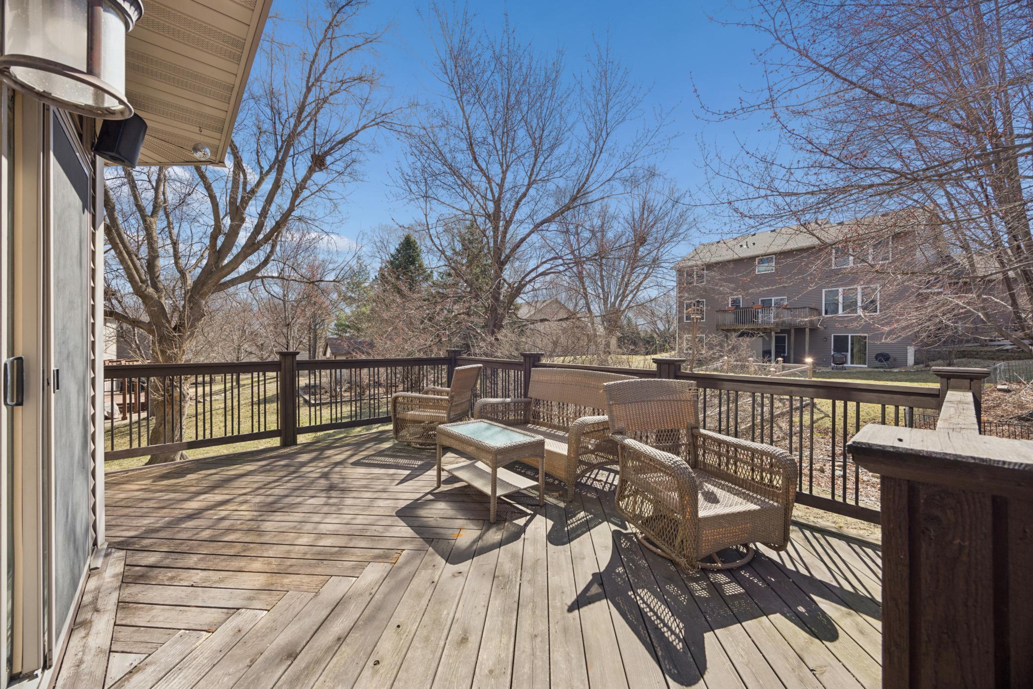 Relax outside on the spacious deck and enjoy a Summer BBQ