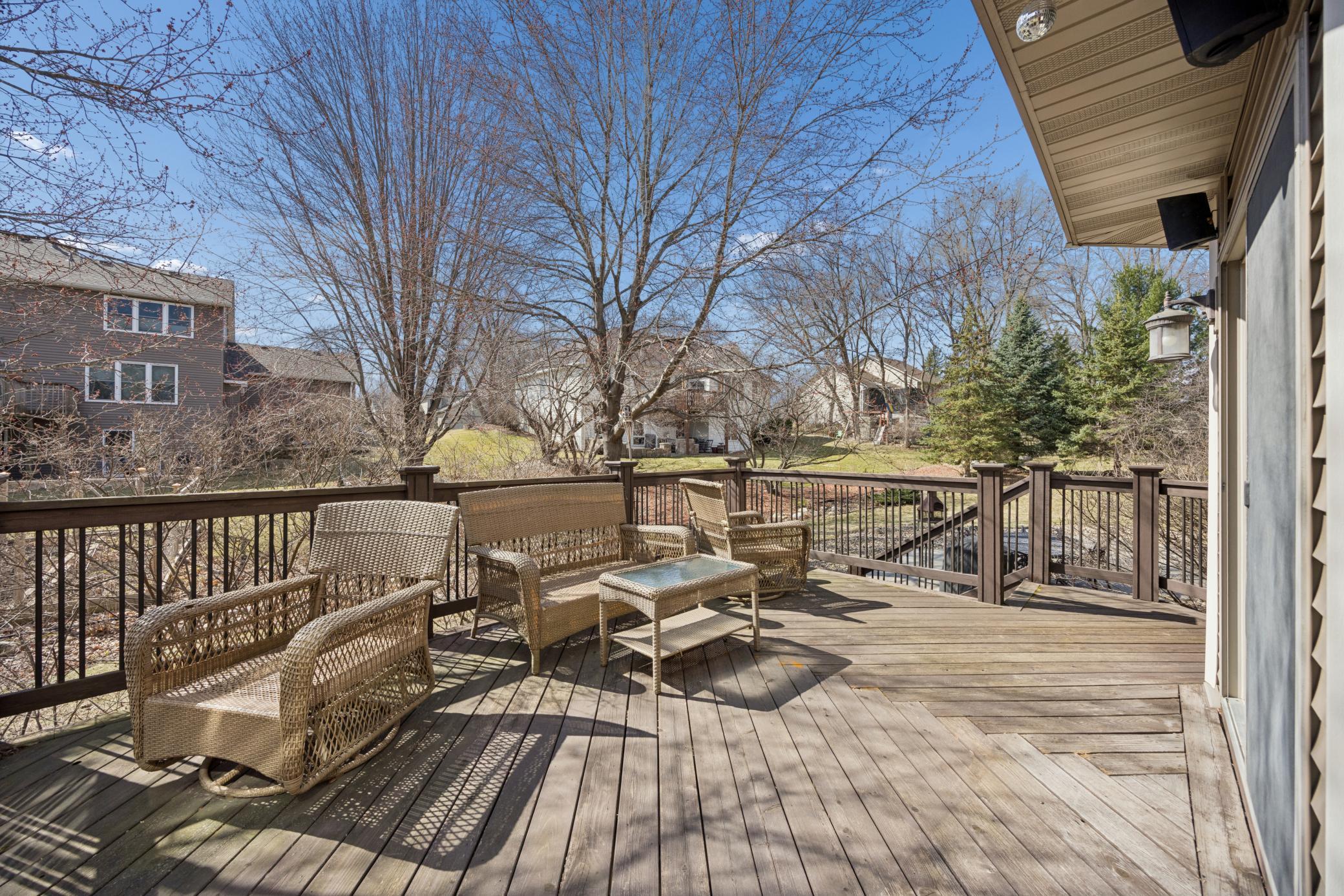 Reverse view of the deck