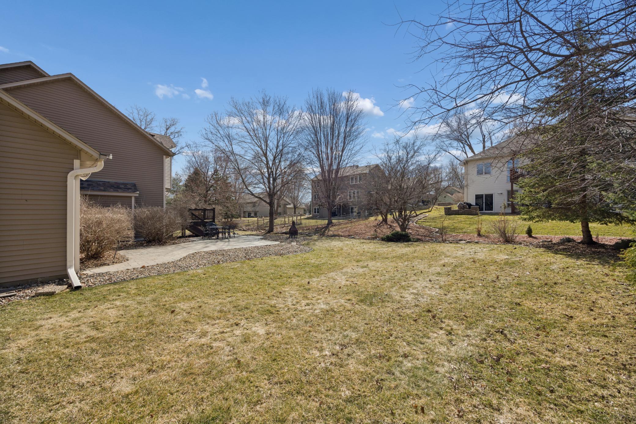 In-ground irrigation system makes the spacious yard easier to maintain