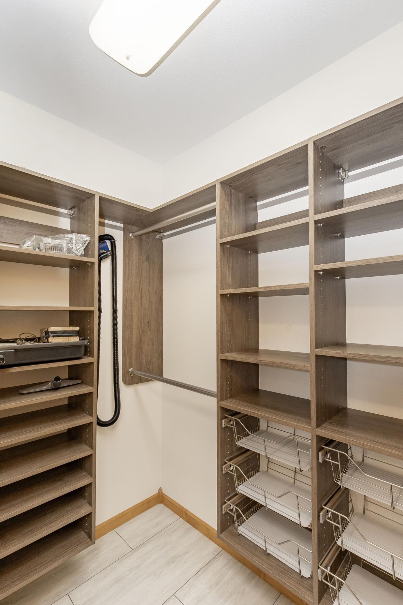 Closet in mudroom