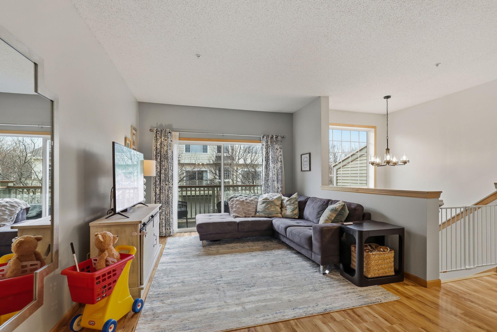 Large Living room area for movie night or just relaxing on the couch.