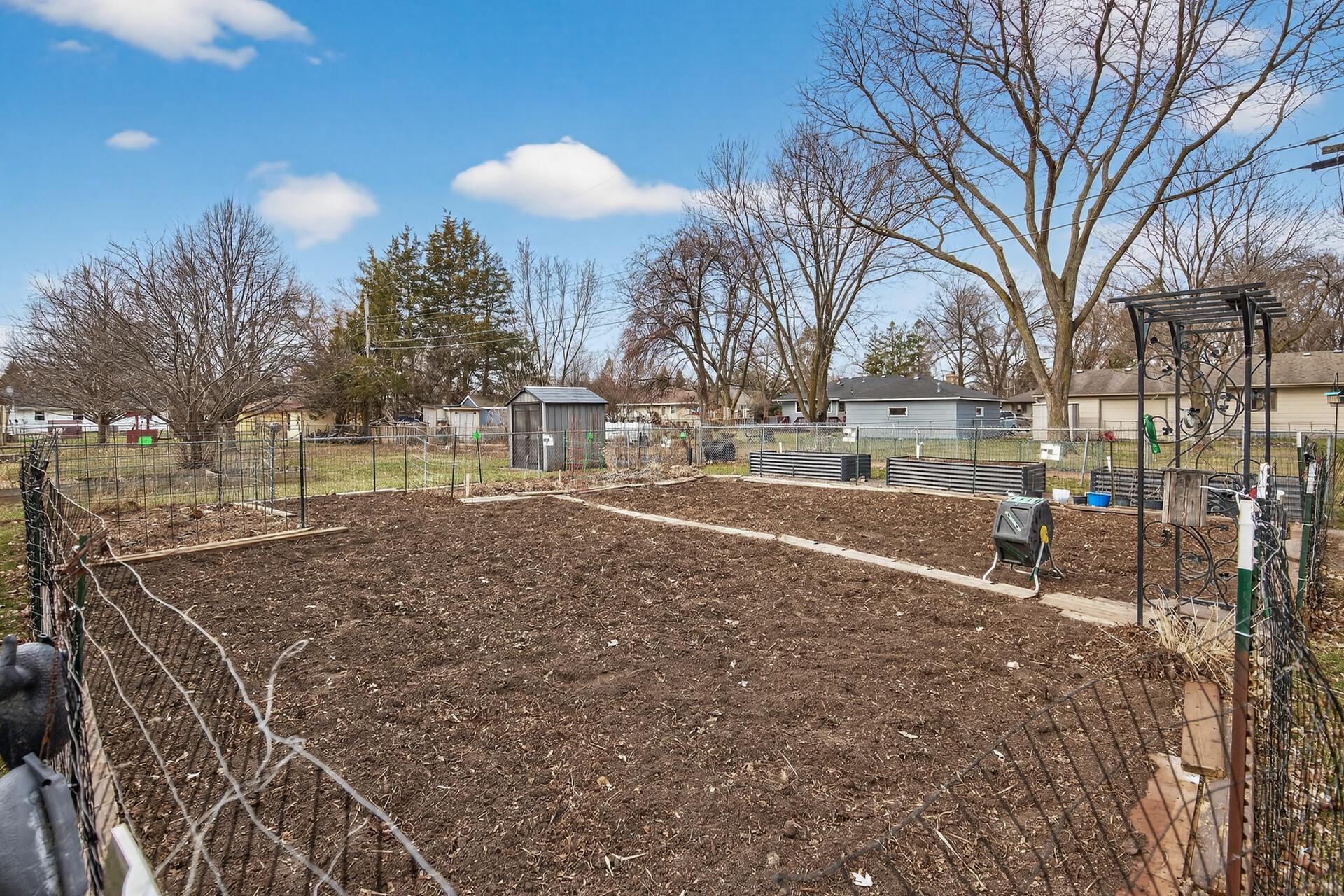 The garden is all set for you, with the soil already turned so you can start planting right away.
