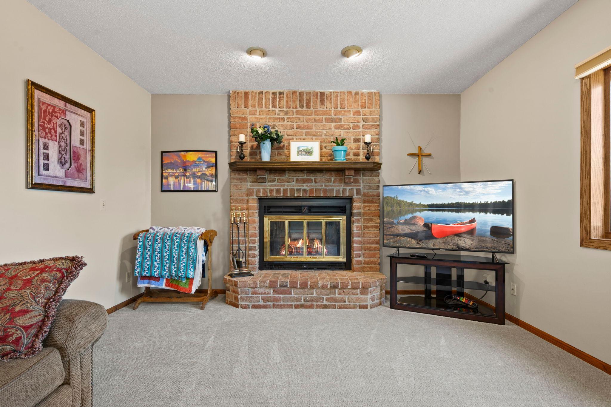 Wood-Burning Fireplace