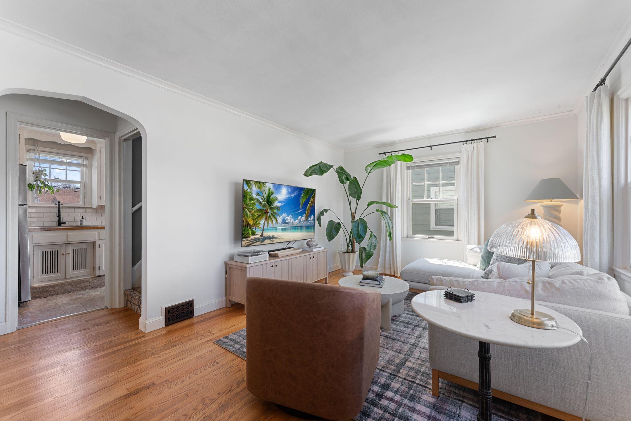 Walk into a warm and inviting living space!