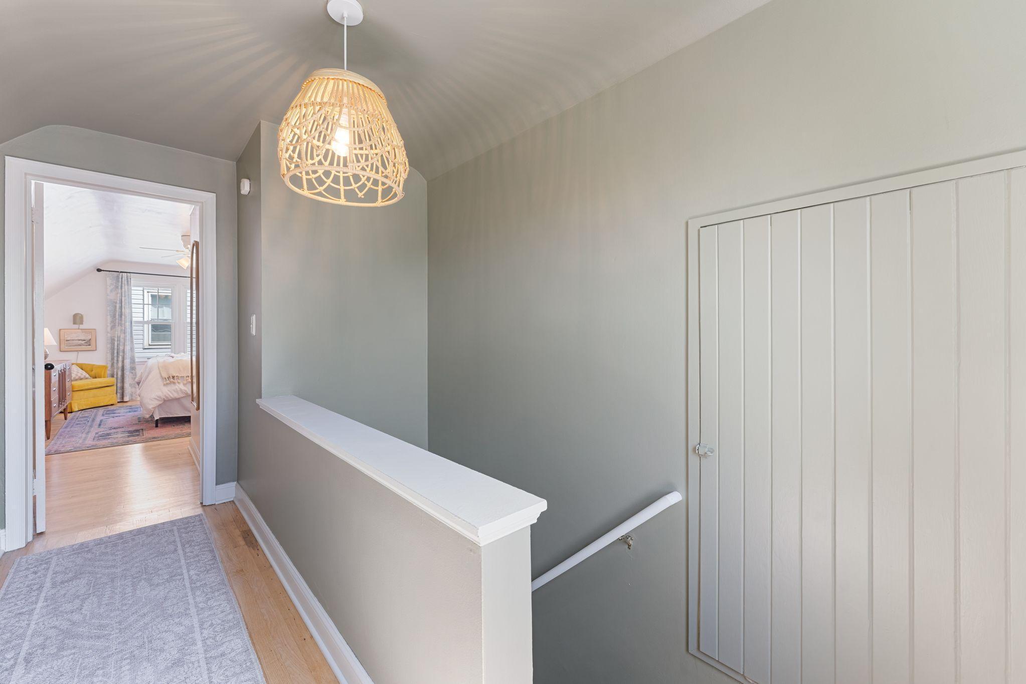 Hallway to primary bedroom