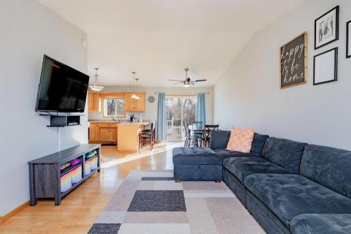 Open Living/Dining/Kitchen