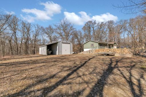 Additional parking, raised garden bed, 36x20 Quonset (14h x 12w garage door) and 36x12 lean-to