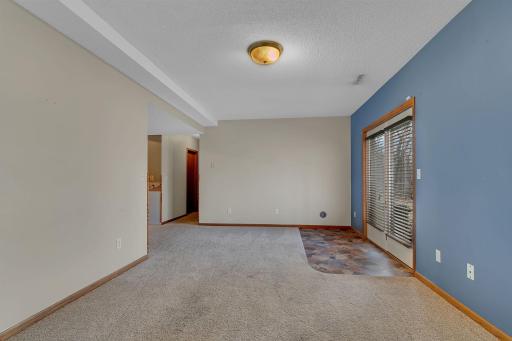 Lower level family room with back patio access